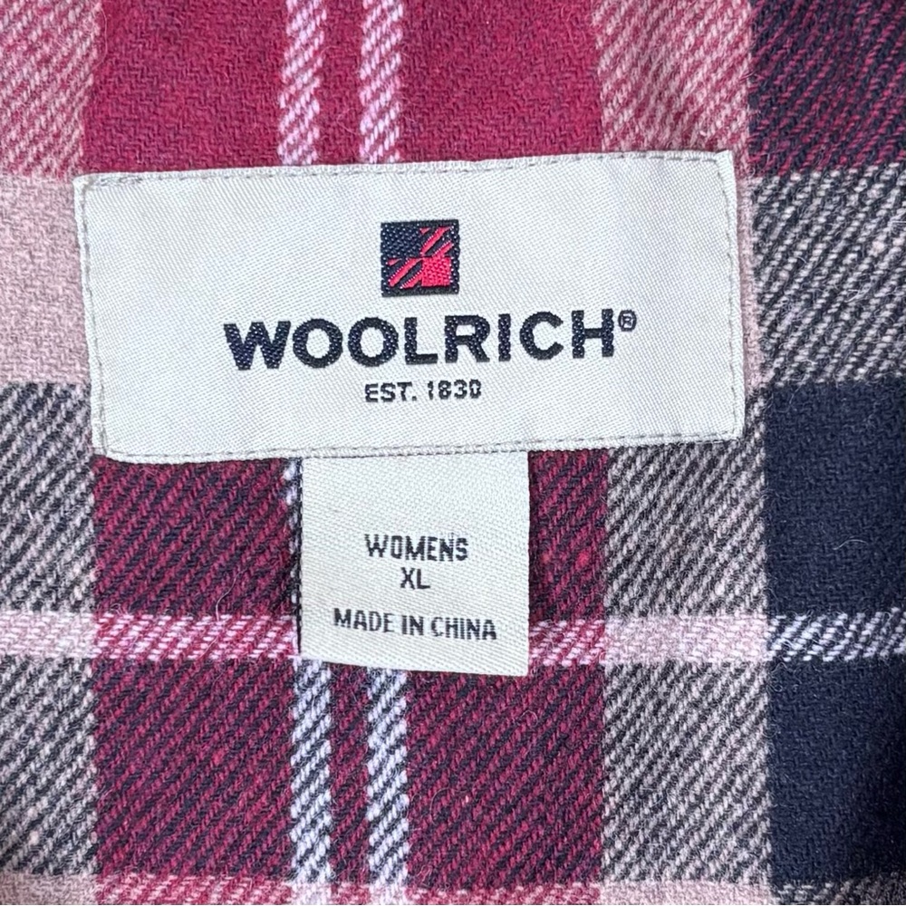 Woolrich Insulated‎ Jacket Ruby Plaid Lining XL - Picture 9 of 15